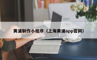 栖霞黄浦制作小程序（上海黄浦app官网）
